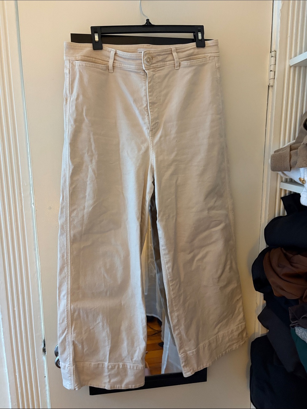 Beige Wide-Leg women’s Pants
